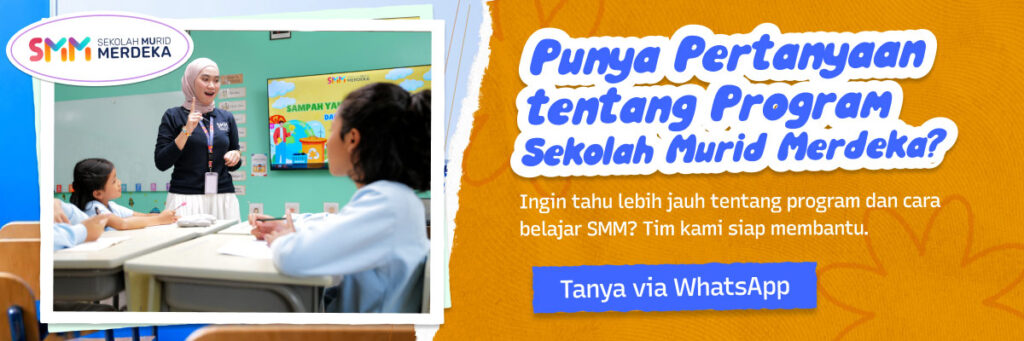 Konsultasi program dan pengalaman belajar Sekolah Murid Merdeka melalui WhatsApp