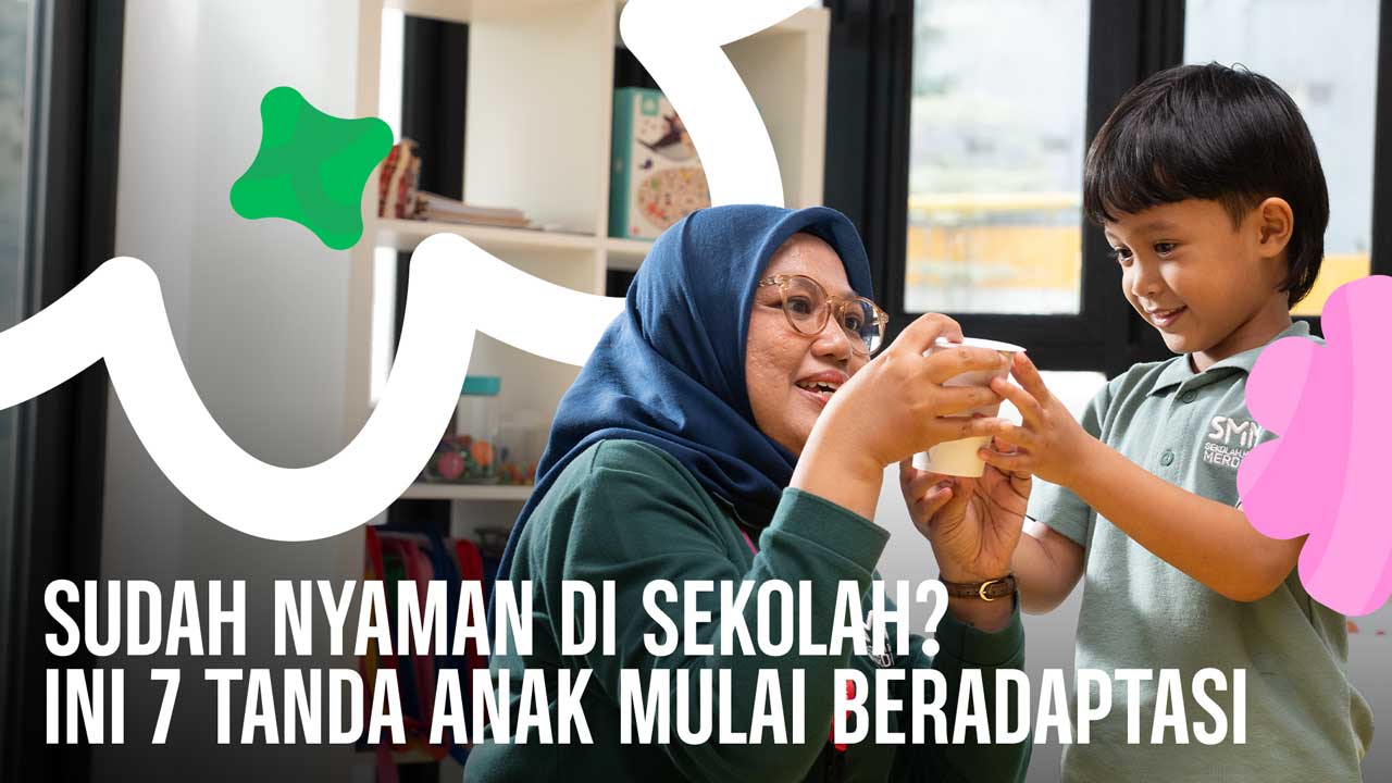 Anak terlihat nyaman berinteraksi dan mengikuti kegiatan bersama di sekolah
