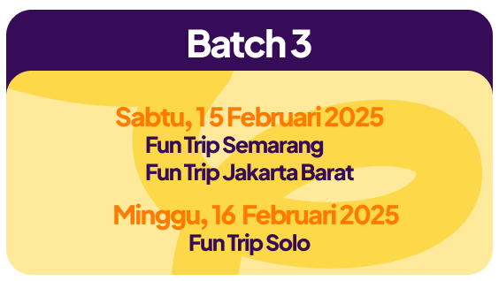 Jadwal Fun Trip
