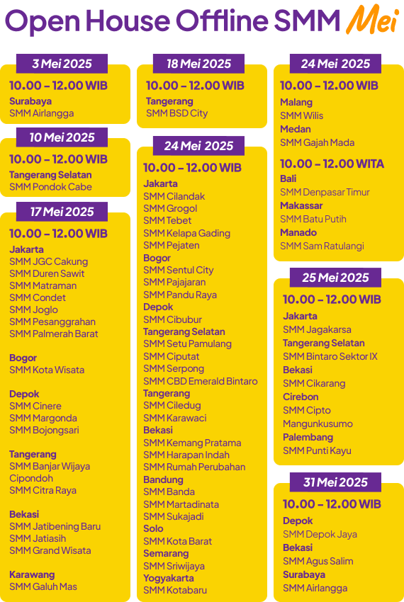 Jadwal Mei