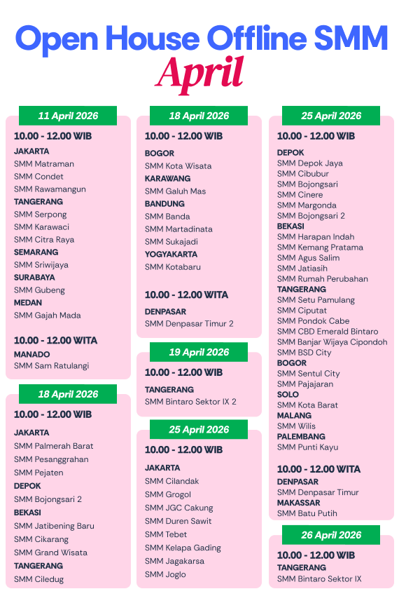 Jadwal Open House April