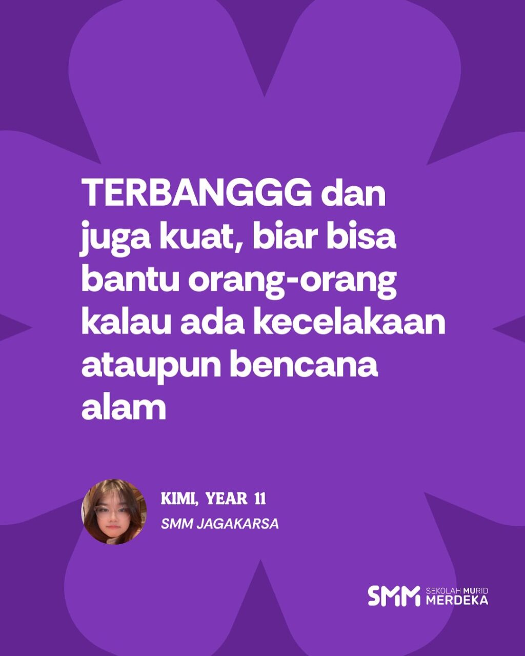 Instagram post from sekolahmuridmerdeka. This post is in position 2.