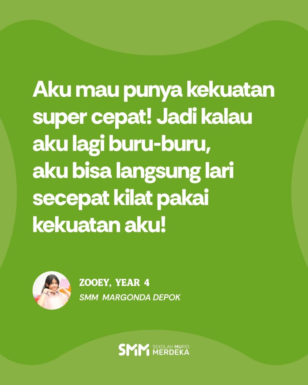 Instagram post from sekolahmuridmerdeka. This post is in position 1.