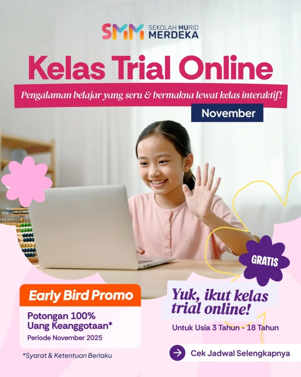 Instagram post from sekolahmuridmerdeka. This post is in position 0.