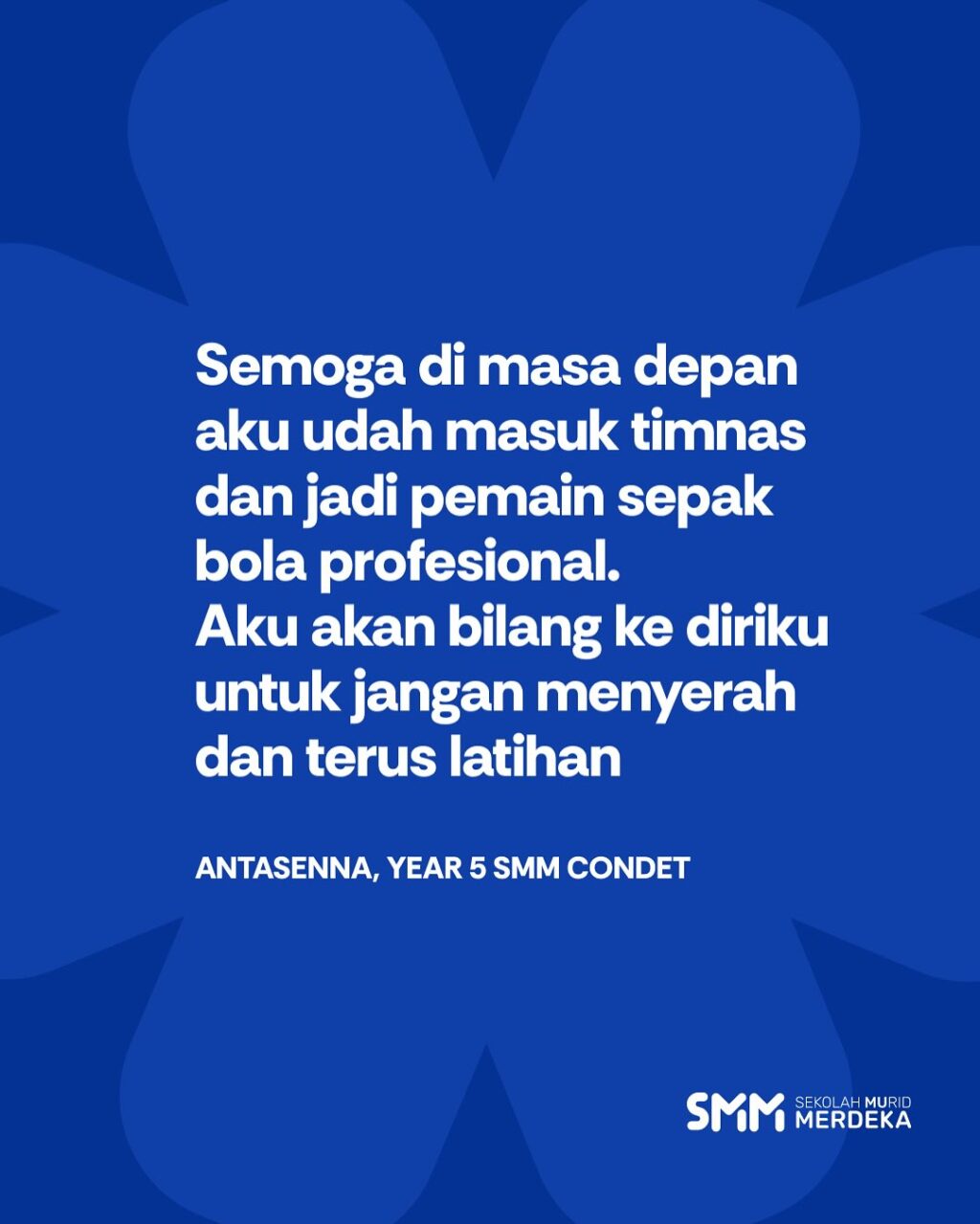 Instagram post from sekolahmuridmerdeka. This post is in position 2.